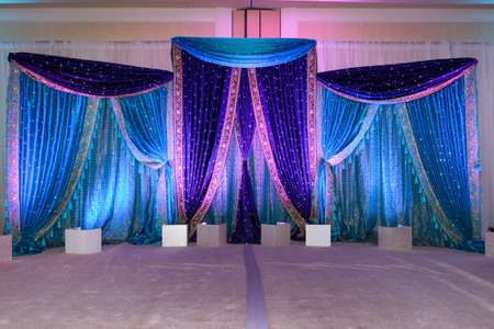 Image of an Indian wedding mandapの写真素材