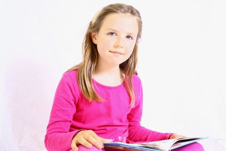 Young reading book
