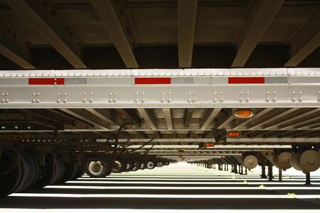 Long view under trailers