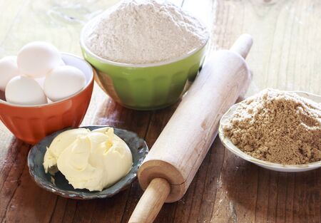 Some Ingredients for Bakingの写真素材