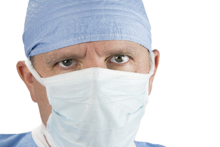 Close up of Surgeon with Maskの写真素材