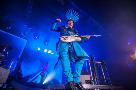 Australian electropop band Empire of the Sun performing live at Arena club, Moscow, Russia.のeditorial素材
