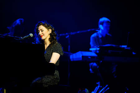 July 15, 2012 - Moscow, Russia - American singer and songwriter Regina Spektor performing live at Crocus City Hall, Moscow, Russiaのeditorial素材