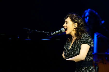 July 15, 2012 - Moscow, Russia - American singer and songwriter Regina Spektor performing live at Crocus City Hall, Moscow, Russiaのeditorial素材