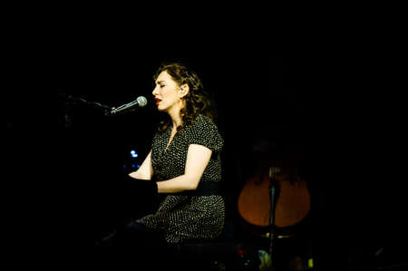 July 15, 2012 - Moscow, Russia - American singer and songwriter Regina Spektor performing live at Crocus City Hall, Moscow, Russiaのeditorial素材