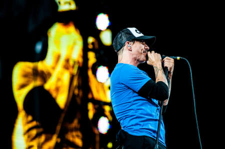 July 22, 2012 - Moscow, Russia - American rock band Red Hot Chili Peppers performing live at Luzhniki Stadium, Moscow, Russia.のeditorial素材