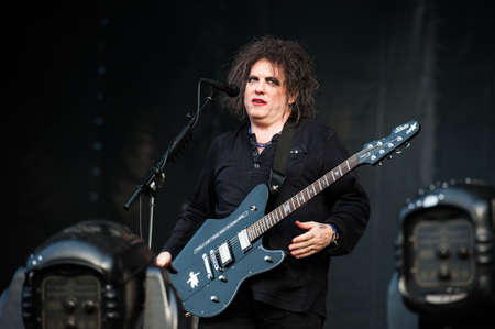 11 june, 2012 - Moscow, Russia - English rock band The Cure performing live at Maxidrom festival.のeditorial素材