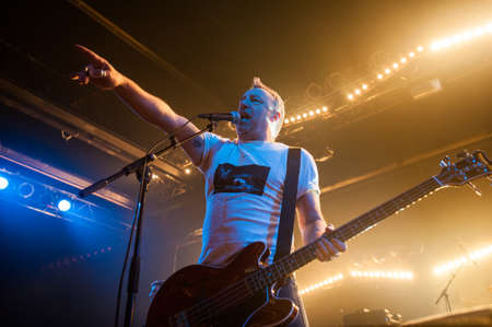2 march, 2012 - Moscow, Russia - English bass player Peter Hook and his band The Light performing live at Milk Club.のeditorial素材