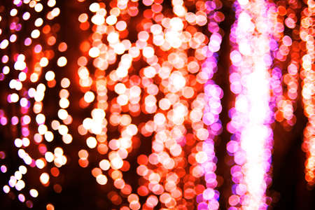 Abstract bokeh  background of Christmas lightsの写真素材