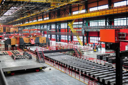 CHELYABINSK, RUSSIA - CIRCA OCTOBER, 2010 - The Chelyabinsk Tube-Rolling Plant is one of the largest producers of steel tubes and pipes in Russiaのeditorial素材