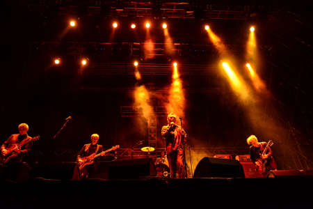 BARCELONA - MAY 24, 2013 -  Scottish alternative rock band The Jesus and Mary Chain performs at Primavera Sound 2013 Festival on May 24, 2013 in Barcelona, Spain.のeditorial素材