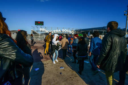 BARCELONA - MAY 24 - Entrance of Primavera Sound 2013 Festival on May 24, 2013 in Barcelona, Spain.のeditorial素材