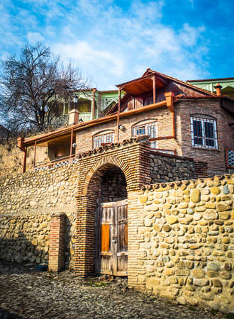 Old house in Sighnaghi Kakheti region, Georgiaのeditorial素材