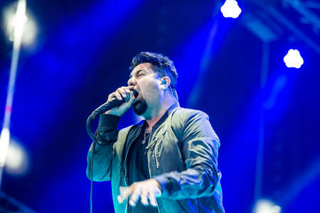 MOSCOW, RUSSIA - JUNE 29, 2014 - American alternative metal band Deftones performing live at Park Live festival at at the National Exhibition Centre on June 29, 2014 in Moscow, Russiaのeditorial素材