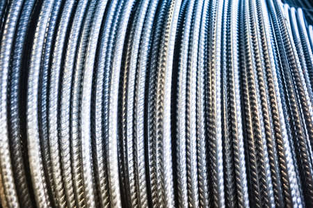 Rolls of aluminum metal fittings (steel armature)の写真素材
