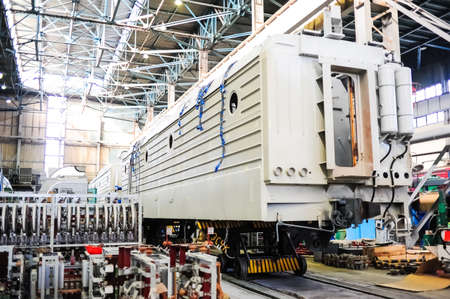 NOVOCHERKASSK, RUSSIA - CIRCA JULY, 2011: Novocherkassk Electric Locomotive Plant, based in the Russian town of Novocherkassk, Russiaのeditorial素材