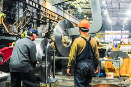 MOSCOW, RUSSIA - CIRCA MAY, 2011: Moscow Pipe Plant FILIT is a producer of carbon steel and stainless steels welded tubes & pipes, based in Moscow, Russiaのeditorial素材