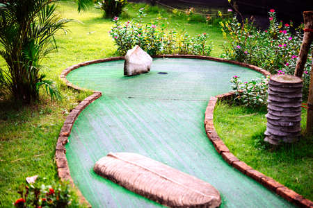 Mini golf club decorated in thai style