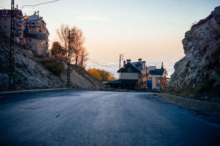 View of the Faraya village in Lebanon.の写真素材