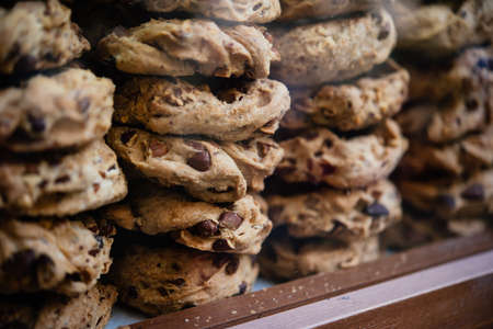 Taralli Napoletani, neapolitan salty ring cookiesの写真素材