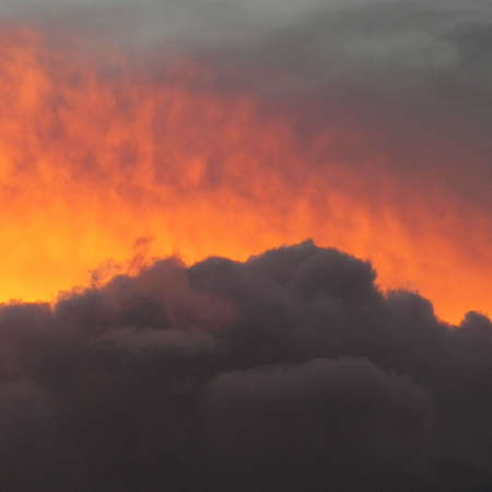 Photograph of a South American sunset.の写真素材