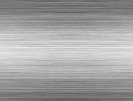 Brushed Aluminium Silver Shiny Plateの写真素材