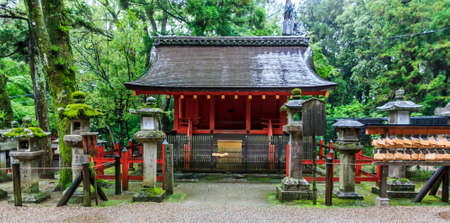 Kyoto, Japan - June 22, 2010  Traditional shinto architecture at Fushimi Inari shrine  on  June 22, 2010 in Kyoto, Japan  Fushimi Inari shrine is one of the most popular shinto shrines in Kyoto のeditorial素材