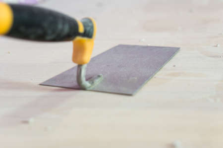 Closeup photo of construction Tools for renovationの写真素材