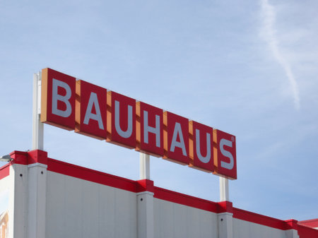 LJUBLJANA, SLOVENIA - MARCH 22 2019: Bauhaus is a retail chain offering products for home improvement, gardening an workshopのeditorial素材