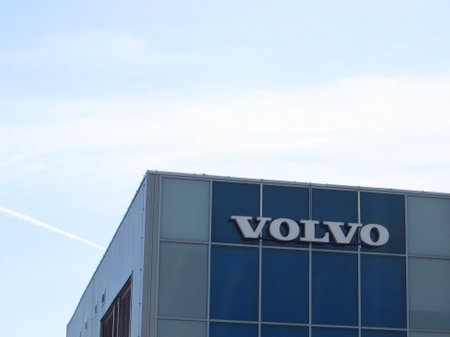 LJUBLJANA, SLOVENIA - MARCH 22 2019: Volvo is a Swedish multinational automaker company headquartered in Gothenburg, Swedenのeditorial素材