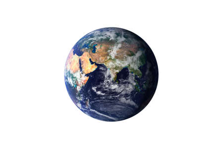 Planet Earth in the Starry Sky of Solar System in Space.の写真素材