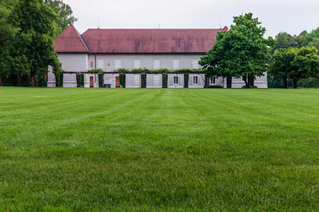 Brdo Congress Center and Park Brdo. Kranj, Slovenia - 23 may 2020のeditorial素材