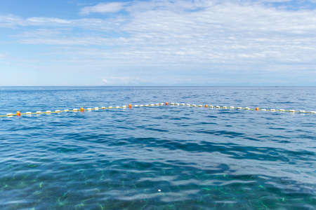 Beautiful beach on a clear sunny day in Izola, Sloveniaの写真素材