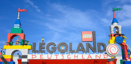 GUNZBURG, GERMANY - 30 April 2024: Legoland Deutschland Entrance of theme parkのeditorial素材