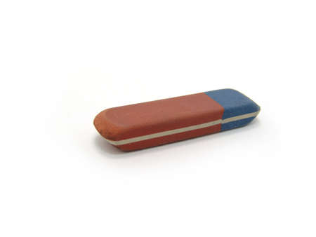 eraser on a white background 