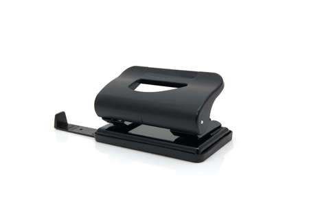 office hole puncher on a white backgroundの写真素材