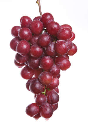 grapes isolated on white backgroundの写真素材