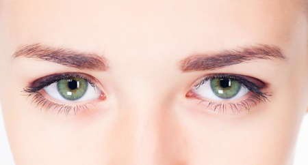 Woman eyes close up imageの写真素材