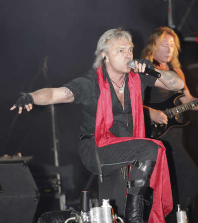 SEVASTOPOL MAY OF 2009. Russian rock groupe "Alisa" and Konstantin Kinchev on concert 9 of may 2009 in Sevastopol, Ukraine SEVASTOPOL MAY OF 2009. Russian rock groupe "Alisa" and Konstantin Kinchev on concert 9 of may 2009 in Sevastopol, Ukraine