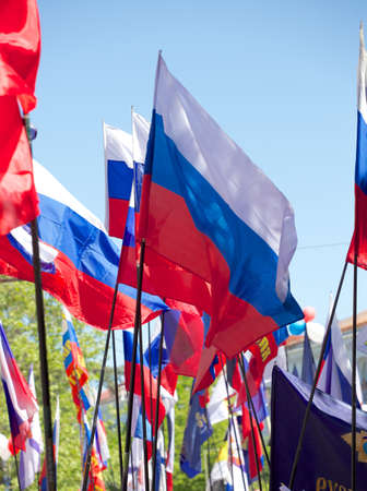 SEVASTOPOL, UKRAINE - MAY 9: Victory Day. The parade of veterans in honor of 68 anniversary of the victory on May 9, 2013 in Sevastopol, Ukraine.のeditorial素材