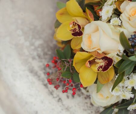 Wedding bride bouquetの写真素材