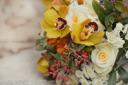 Wedding bride bouquetの写真素材