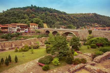 Veliko tarnovo town in Bulgariaの写真素材