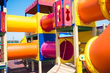 Wood baby playgroundの写真素材