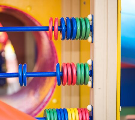 Wood baby playgroundの写真素材