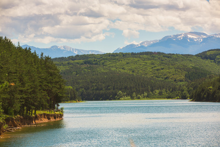 Iskar lake landscape in Pirin mountains of Bulgariaの写真素材