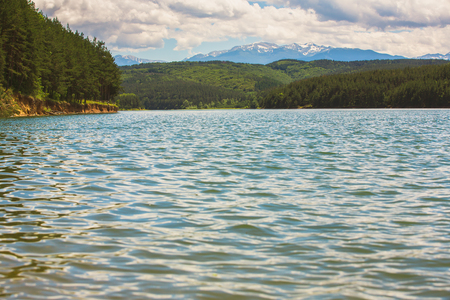 Iskar lake landscape in Pirin mountains of Bulgariaの写真素材