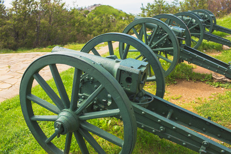 Shipka Pass Freedom Monument cannon in Bulgariaのeditorial素材