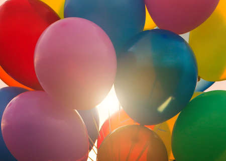 Bouquet of colorefull balloonsの写真素材