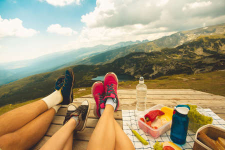 Legs of traveler family